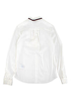 ivory cotton pie-crust collar blouse 10Y