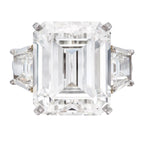 Verde 5ct IGI Certified Lab Grown VS Emerald Cut Diamond Ring