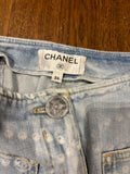 Chanel Printed Straight Jeans