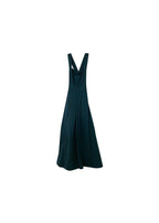 green silk-blend taffeta jumpsuit