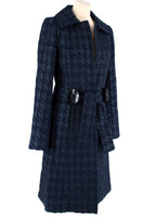 Dolce & Gabbana Houndstooth Silk Coat
