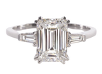 Verde 2ct Emerald Cut Lab Grown IGI Diamond Ring