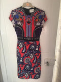 Mary Katrantzou Printed Cap-Sleeve Dress