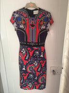 Mary Katrantzou Printed Cap-Sleeve Dress