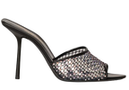 Saint Laurent Black Crystal Embellished Mules