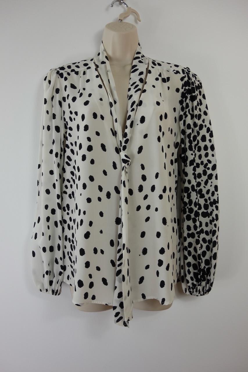 Rixo Polka Dot Moss Blouse