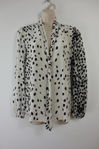 Rixo Polka Dot Moss Blouse