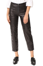 Cropped Leather Trousers