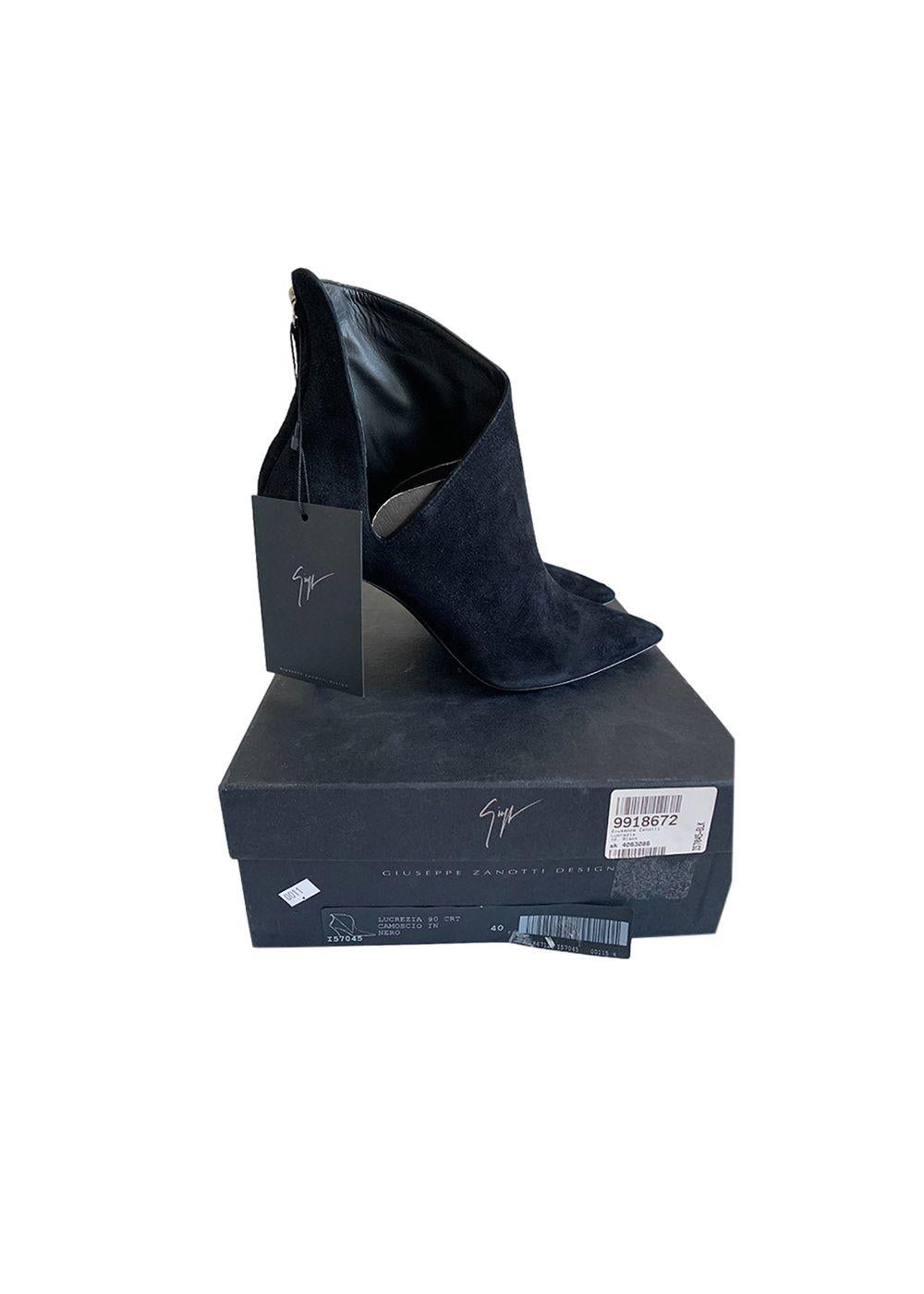 Black Suede Lucrezia Ankle Boots