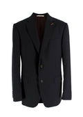Pal Zileri Black Single Breasted Wool Blazer