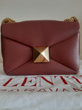 Valentino Rust One Stud Shoulder Bag