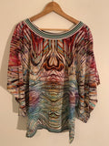 Byblos Printed Silk Boho Top