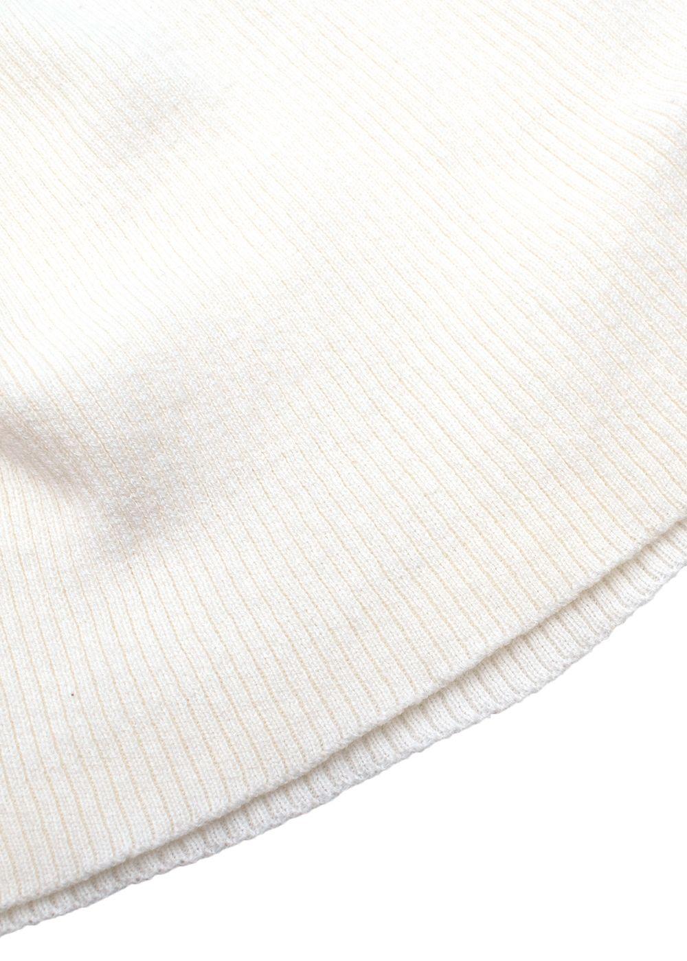 Kids 10Y Cream Ribbed Knit Vest