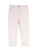 Stella McCartney Cream Vegan Leather Trousers