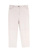 Stella McCartney Cream Vegan Leather Trousers