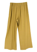 Momoni Olive Green Wide Leg Linen Trousers