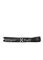 Off-White Black Rubber Logo Buckle Belt