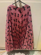 Gucci Iridescent bow lurex pleated skirt