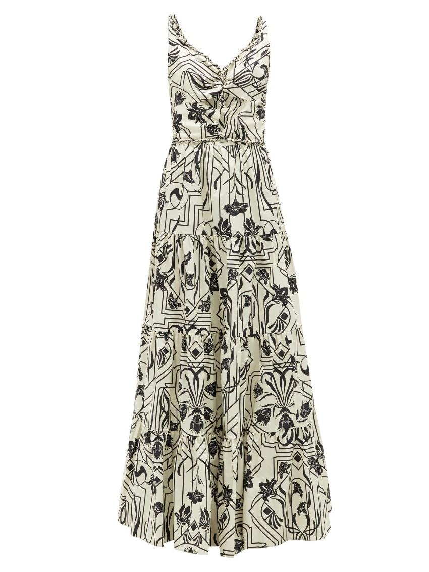 Johanna Ortiz Architecture floral-print cotton maxi dress