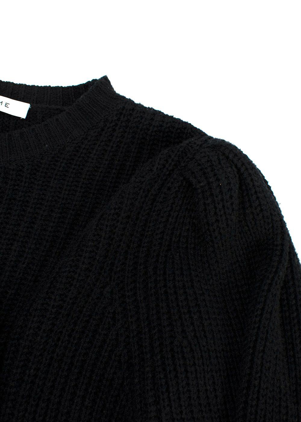 Frame Black Rib Knit Jumper
