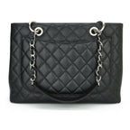 Chanel Black Caviar Leather Grand Shopping Tote
