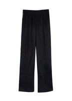 J Brand Black Satin Crystal Side Stripe Trousers