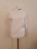 White Wool Blend Embroidered Jumper