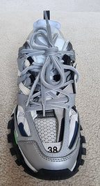 Balenciaga Grey Track Nylon/Mesh Trainers