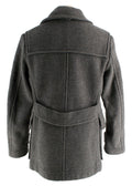 Burberry Grey Wool Double Breated Jacket/coat