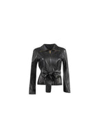 Gucci Black Belted Leather Jacket