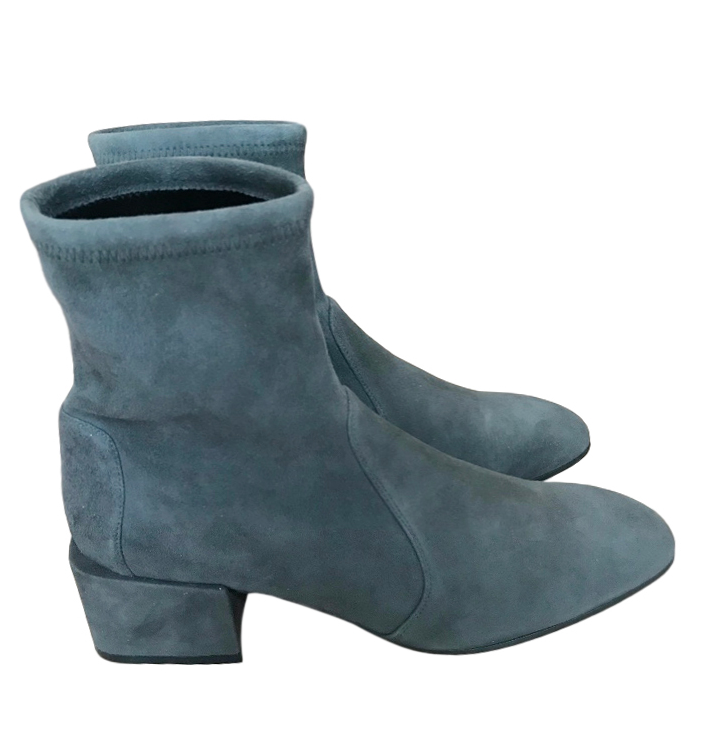 Stuart Weitzman Suede Sock Ankle Boots