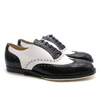 T & F Slack Shoemakers Monochrome Leather Brogues
