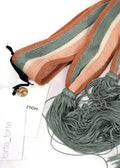 Forte Forte Pink Toned Striped Knit Belt