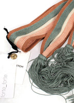 Forte Forte Pink Toned Striped Knit Belt