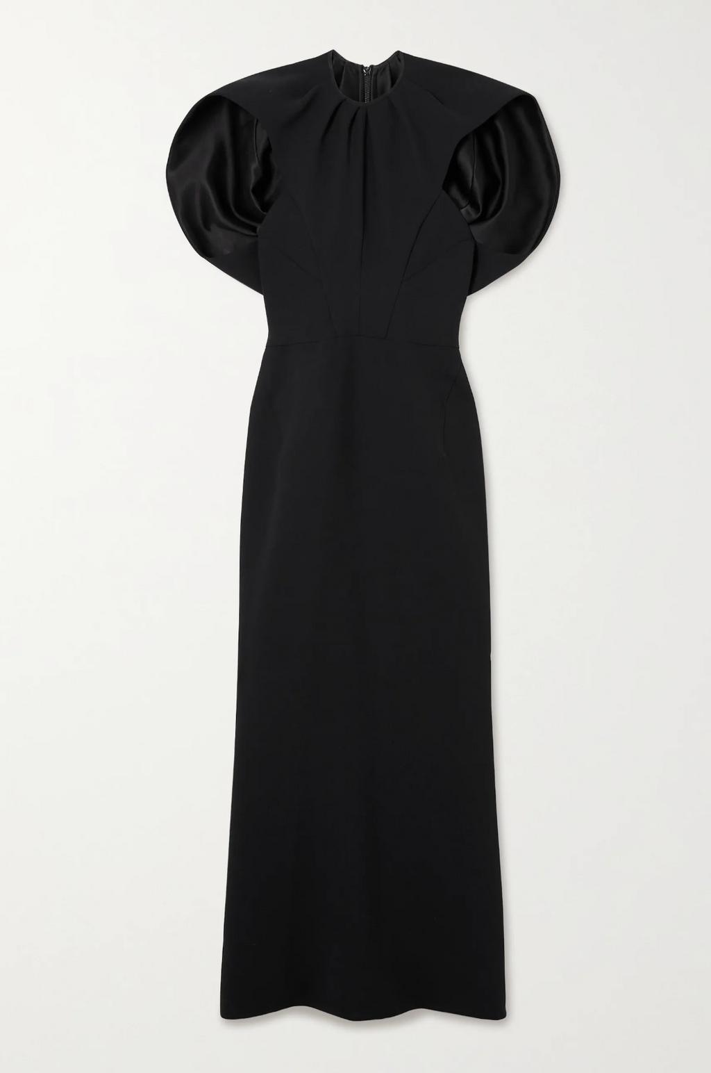 Maticevski Cypress Ruched Crepe Midi Dress