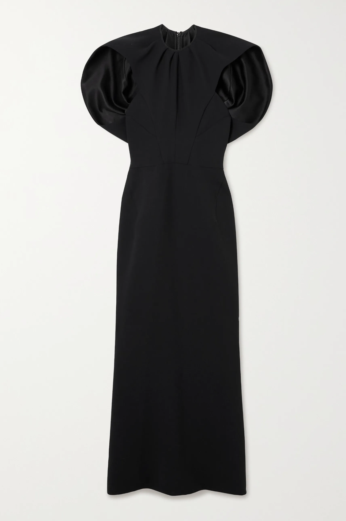 Maticevski Cypress Ruched Crepe Midi Dress