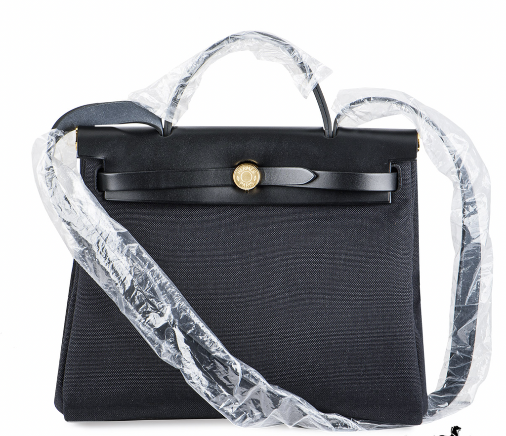 Hermès Noir/ Hunter Zip Retourne 31cm Herbag