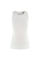 Victoria Beckham White Sleeveless Crepe Top