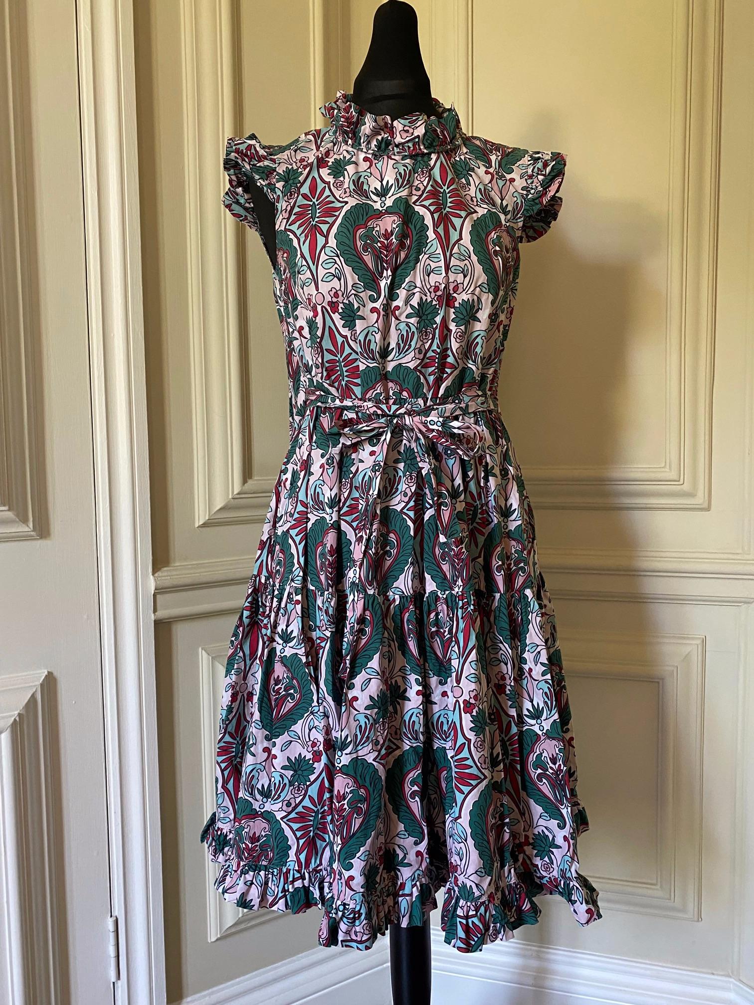 Short & Sassy Cotton Poplin Ruffle Dress