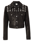 Khaite Black Rizzo Studded Leather Jacket