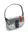 Silver Pleated Sequin Collectors Baguette