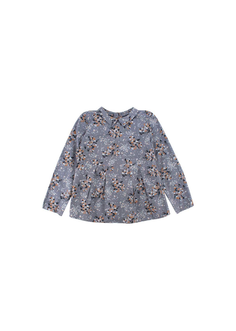 Kids 8Y Grey Printed Blouse
