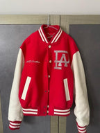 Louis Vuitton Red Lovers Varsity Jacket