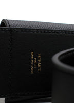 Hermes Noir Kelly Pocket Bag Strap with Gold Hardware