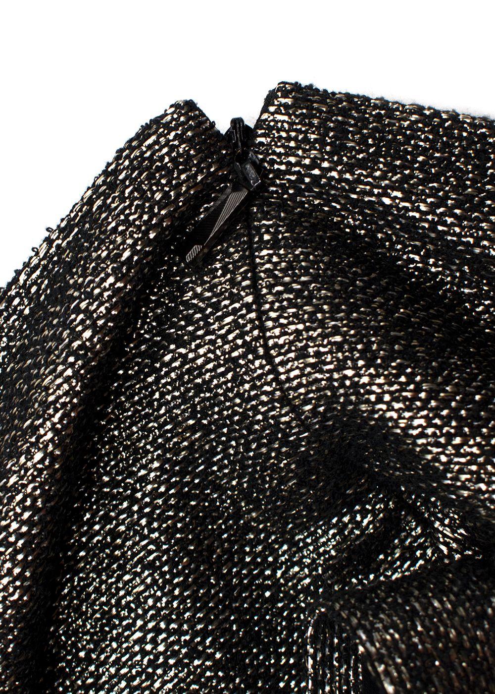 Chanel  Metallic Gold Tweed Top