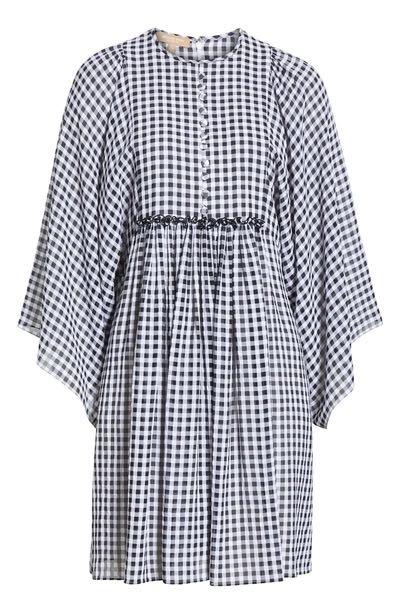 Michael Kors Collection Gingham Seersucker Dress