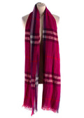 Burberry Fuchsia Check Scarf