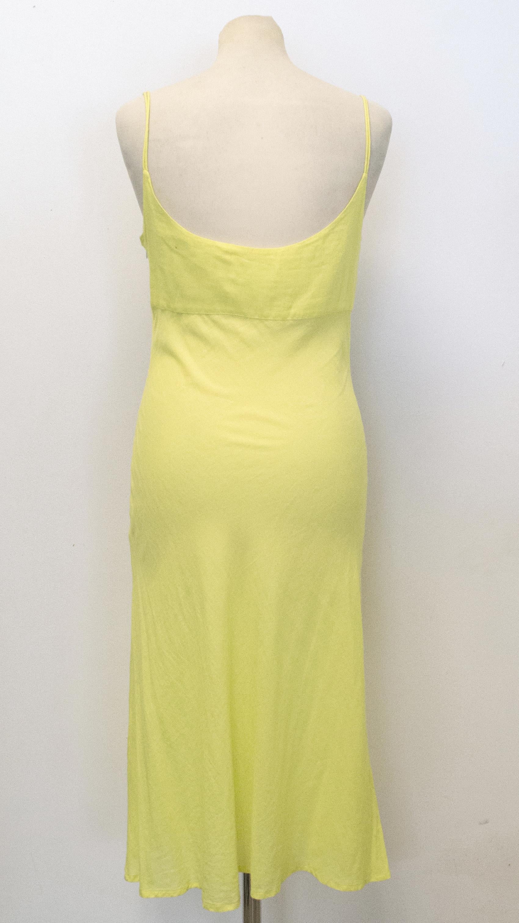 Elizabeth Hurley Yellow Beach Dress