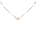 Cartier Rose Gold C Heart Necklace