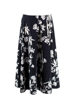 Marella Black and White Floral Cotton Skirt
